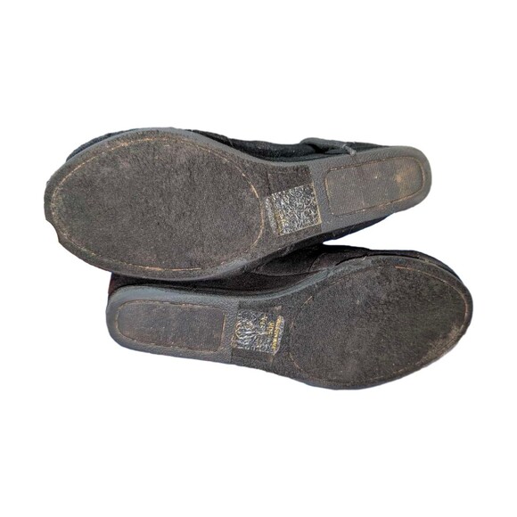 Women's sz 6 Cityclassified Black  Suede Lace Up Wedge Ankle Booties boots - Picture 4 of 10